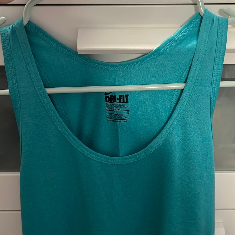 Blue Nike work out tank